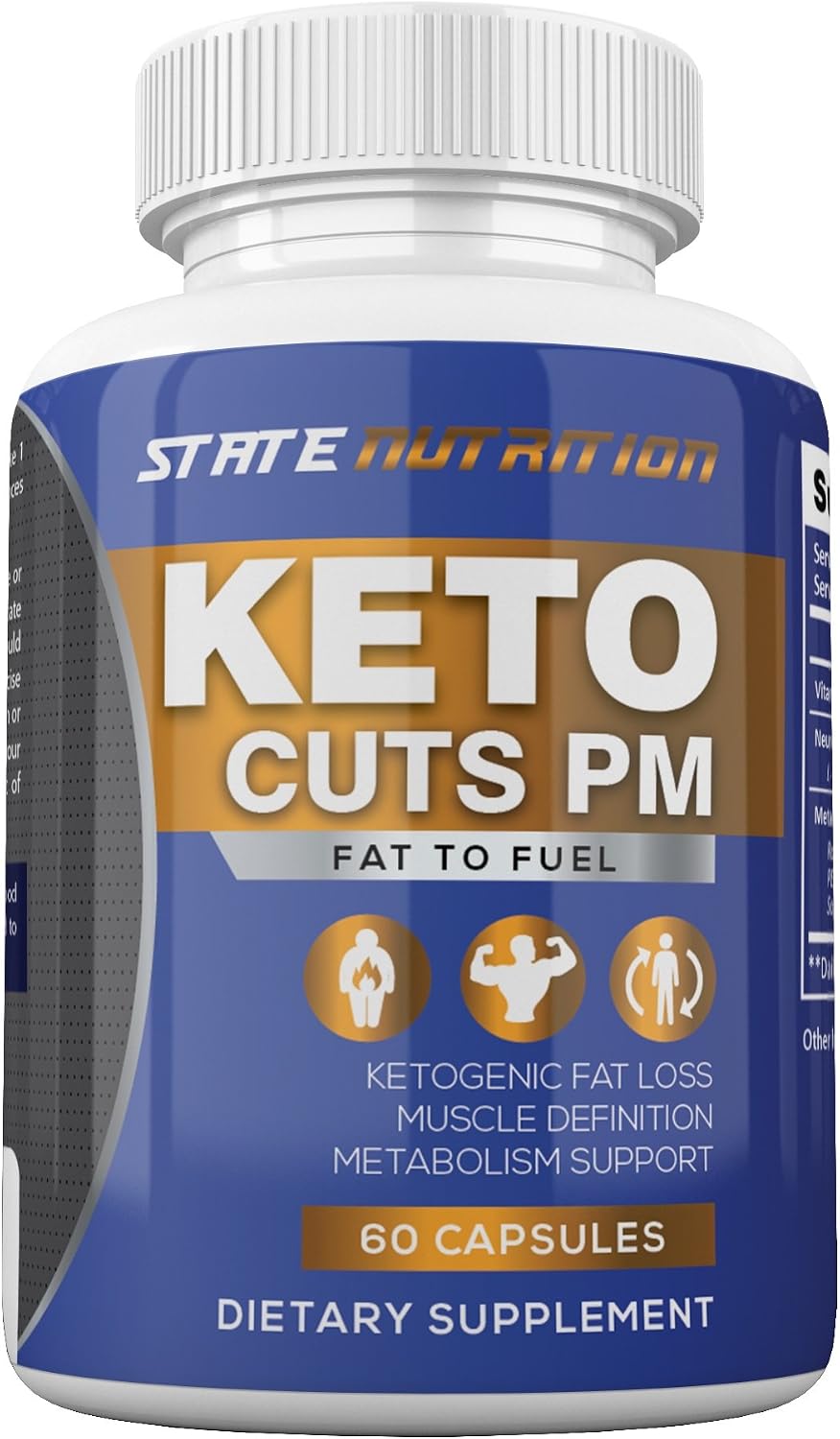 Keto Cuts PM, Burn Fat Instead of Carbs Ketogenic, Sleep Formula