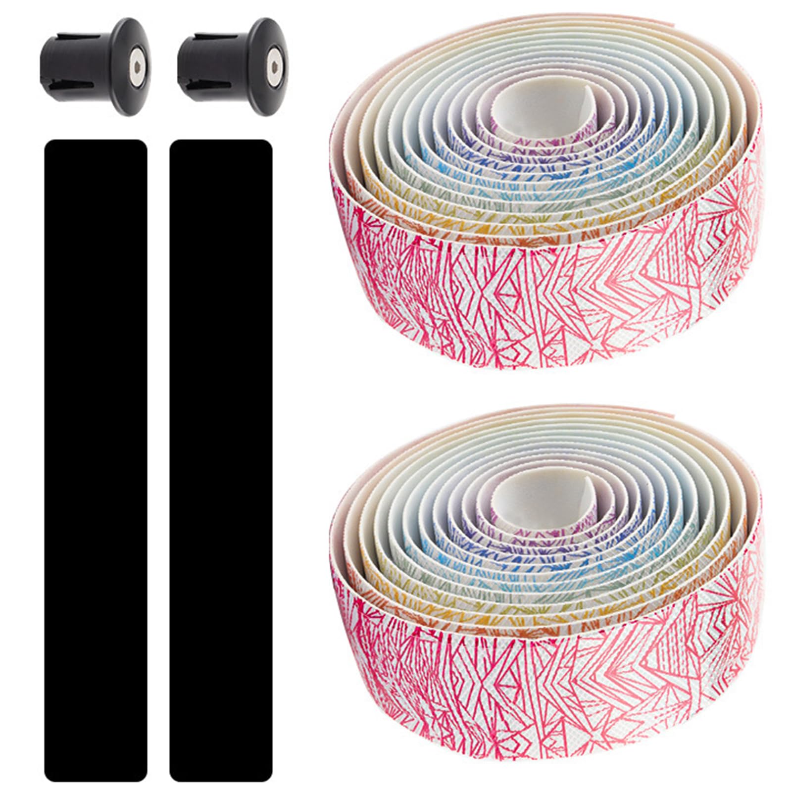 Xjdzineq 2Pcs Bicycles Handlebar Tape Cycling Handlebars Wrap NonSlip Bikes AntiVibration Wrap Easy to Use Road Bikes Cycling Accessory