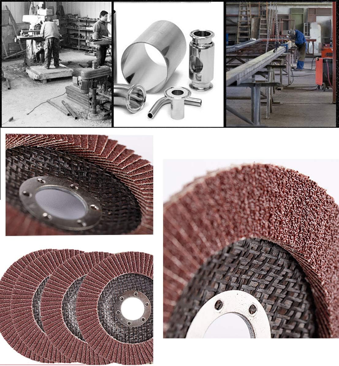 Flash Sale Buy 1 get 1 YYaaloa 4 pack 4.5 Inch Flap Discs Sanding Grinding Wheels 40 60 80 120 Grit Aluminum Oxide Abrasives,Grinder disc 4-1/2 Inches for Angle Grinder (4.5inch 4 pack-40 60 80 120 Grit)