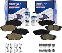 Vista 17 de Detroit Axle - Kit de freno delantero para Nissan Altima Sentra 07-10, repuesto de pastillas de freno de cerámica de freno de disco 2007 2008 2009