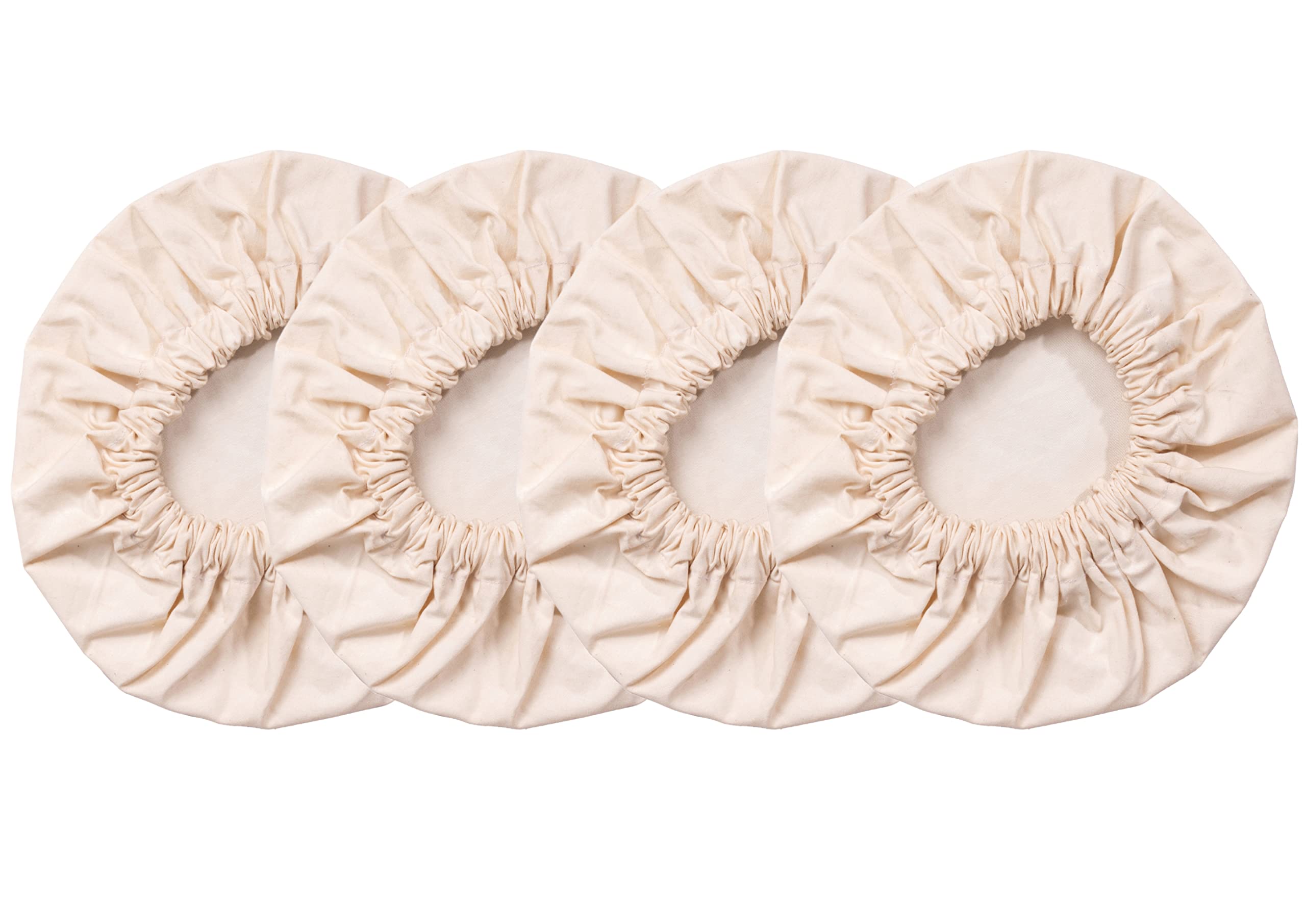 Hell Blues 4 Pack Organic Cotton Reusable Cloth Bowl Covers to Regulate Moisture - Elastic for Small to Medium Bowls (4.5" to 7" inch) โ image 1
