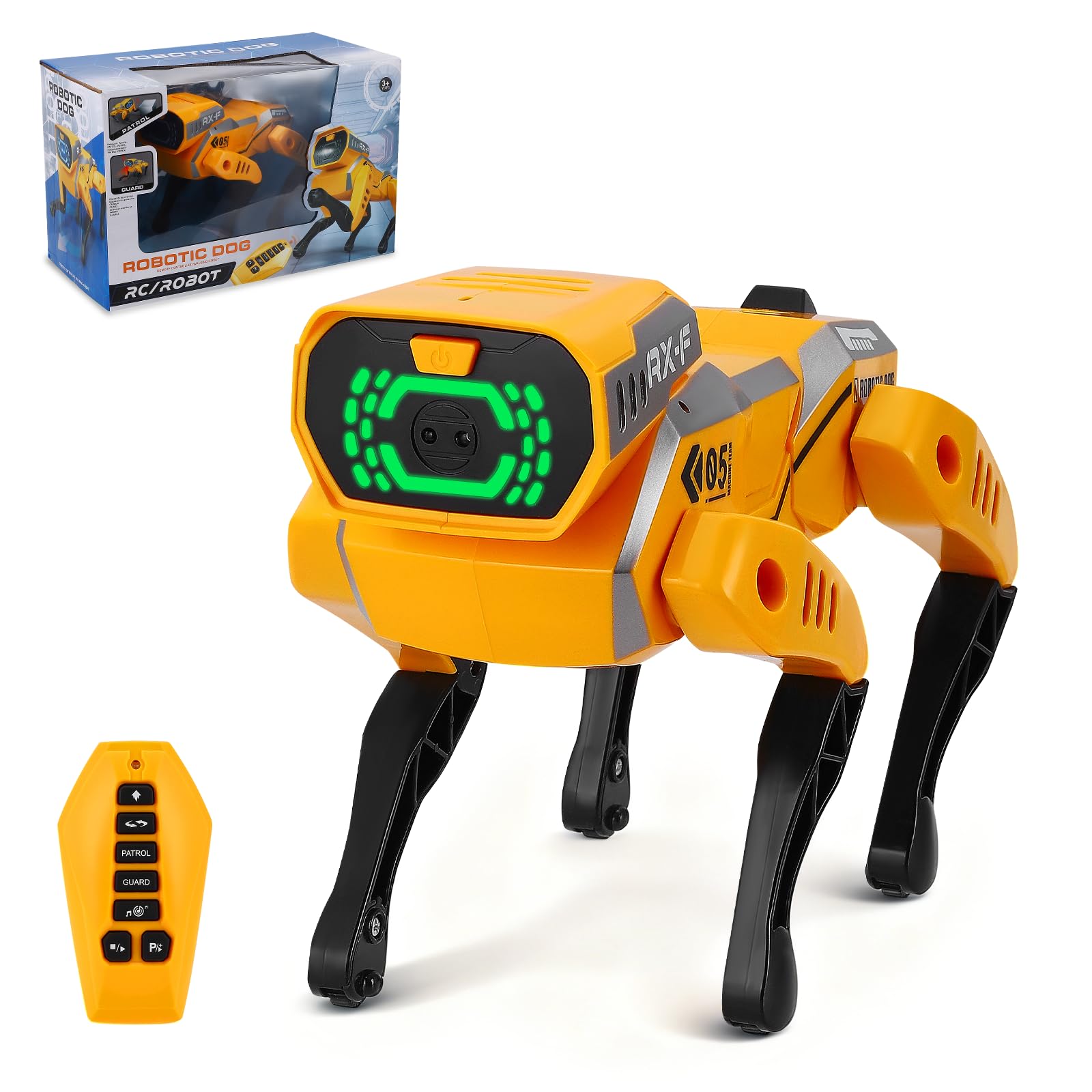 Robot para niños,Interactivo Robot Teledirigido con Control,Ojos LED, Música, Juguetes Robots niños y niñas de 3+,Programable Perro Robot Inteligente,Regalo Ideal para Niños