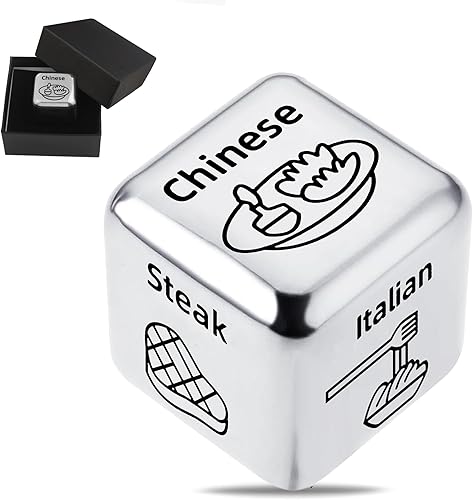 Miniatura 8 de Dados de decisión de comida para citas, dados para decidir, para parejas, qué es para la cena, dados para decisiones de comida, dados divertidos de