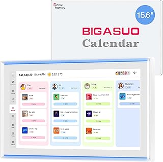 Sponsored Ad - 15.6 Inch Family Digital Calendar - Chore Chart, Meal Planner, Photo Display, FHD Interactive Touchscreen w...