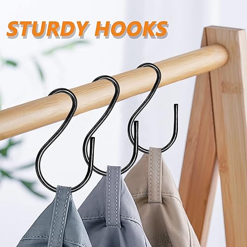 Miniatura 6 de Luomorgo 40 ganchos en forma de S, 1.732 x 1.024 in1.73 x 1 pulgada, mini ganchos para colgar de metal, ganchos decorativos para joyas, macetas,