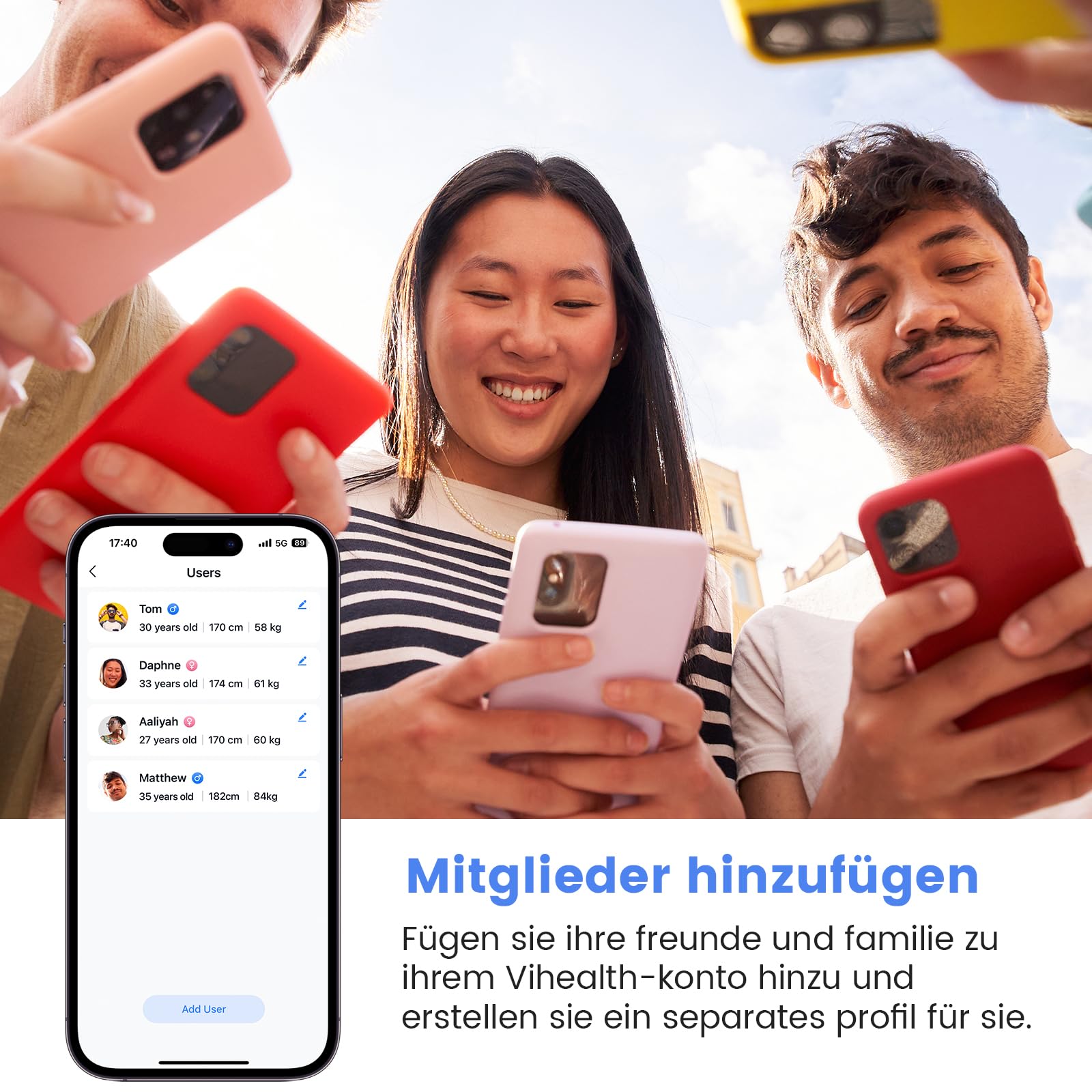 Wellue O2 Ring Bluetooth Pulsoximeter mit alarm, Sauerstoffsättigung Messgerät mit kontinuierliche Überwachung, Schlafoximeter für Blutsauerstoff und Herzfrequenz, Professional APP und Berichte