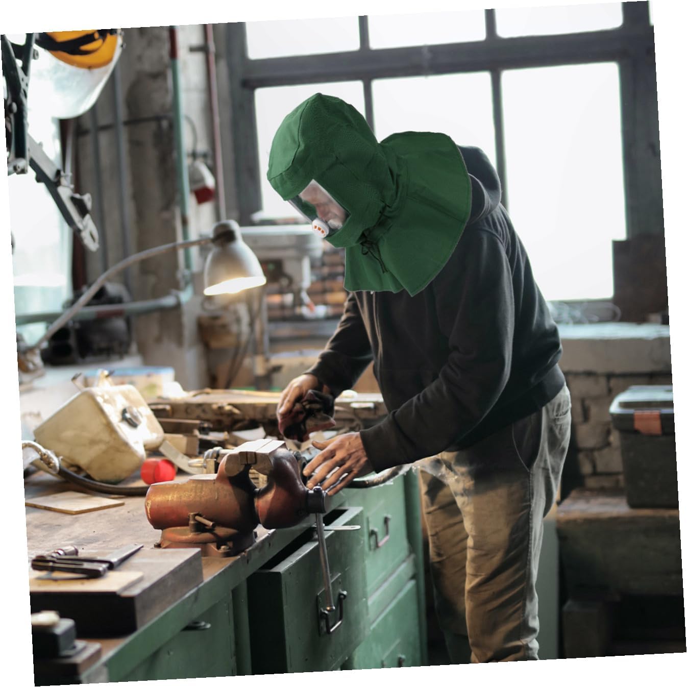 Balacoo Dust Mask for Sandblasting Sandblasting Hoods Sandblaster Tool Sand Removal Mask