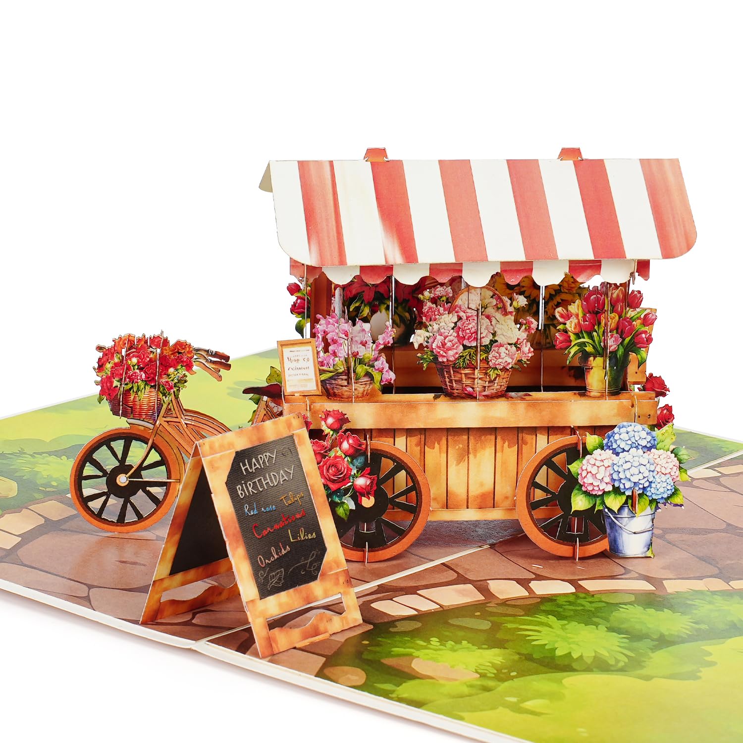 Snapklik.com : PopUpia Handmade 3D Happy Birthday Pop Up Card Flower ...