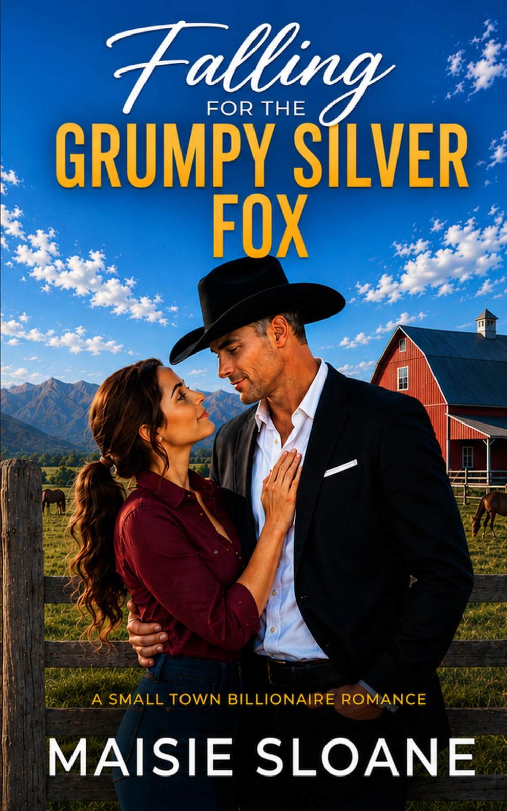 Falling for the Grumpy Silver Fox: A Small Town Billionaire Romance (The Matchmaker of Willowbend)