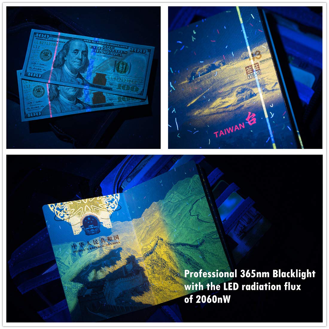 Amazon.co.jp : Weltool M2-BF UV懐中電灯、ブラックライトトーチ、UV