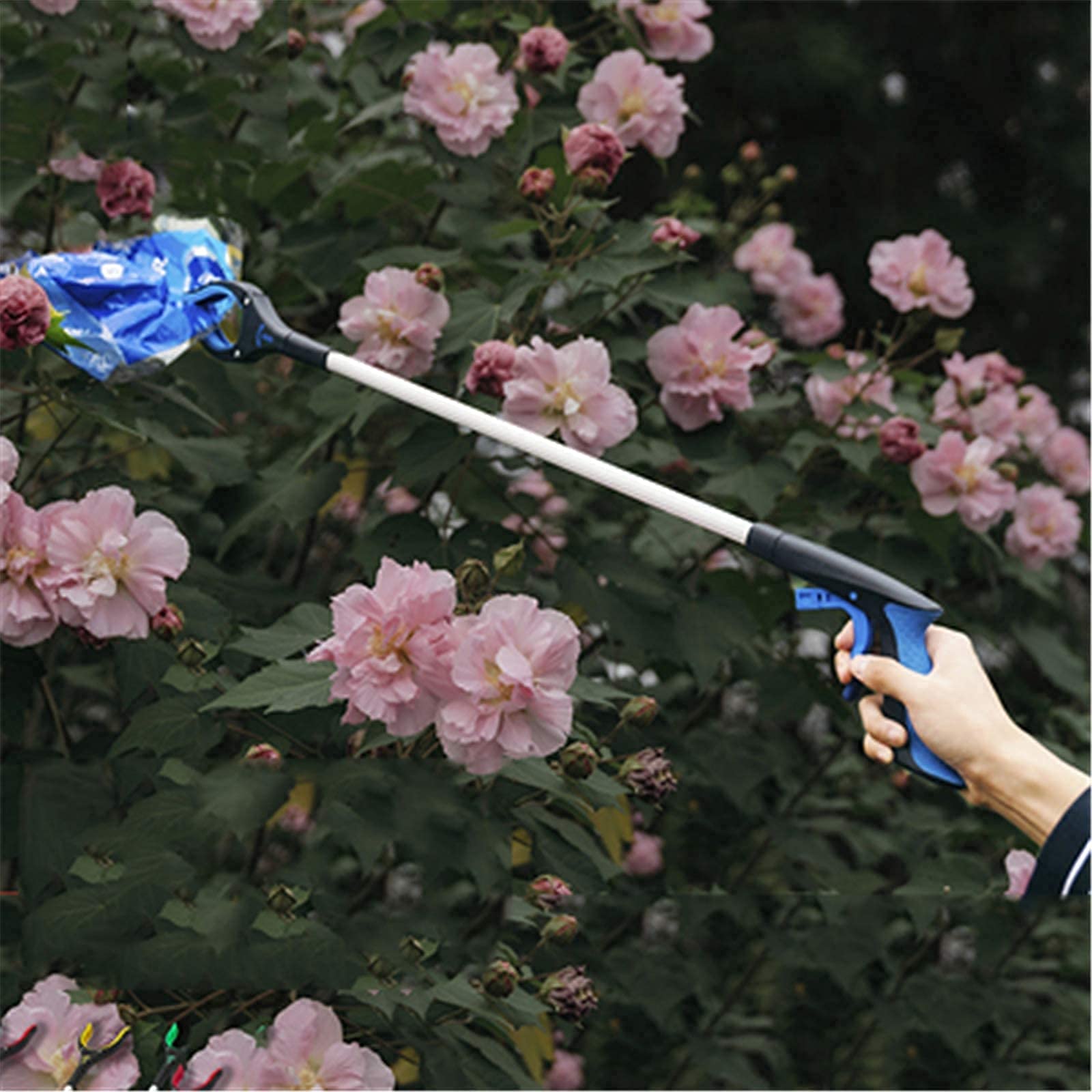 Raccoglitrice di rifiuti, strumento raccoglitore Reacher, bastone raccogli rifiuti Premium per impieghi gravosi, pinza portatile per artigli per aiuti e attrezzature per anziani estensibili (81 cm |