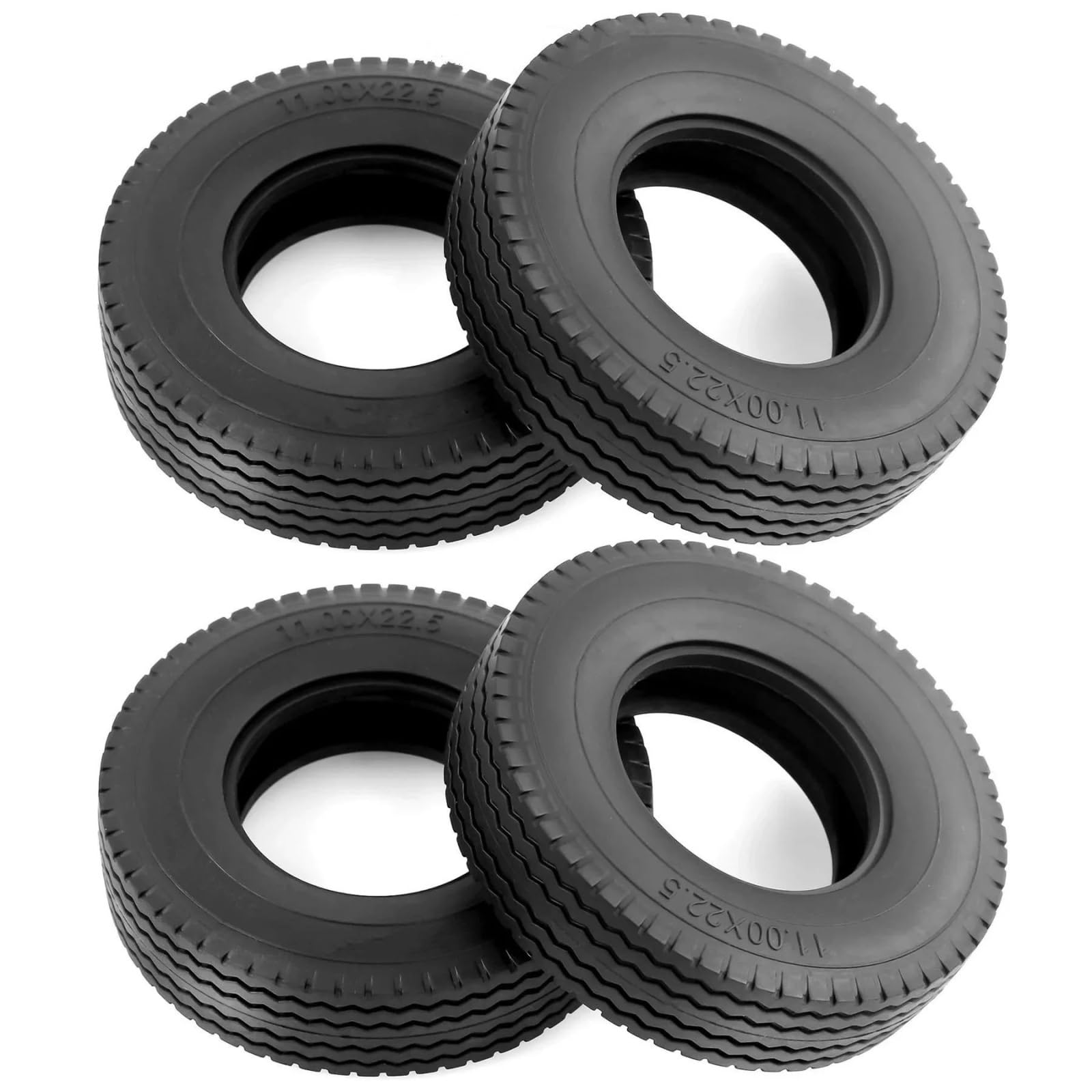 Aggiornamento Riparazione Pneumatici Aderenza Per Tamiya 1/14 Accessori | RC Car Parts Pneumatici Gomma Alta Aderenza Per Modelli Camion Montaggio Rapido A Vite Senza Colla(Rear 4pcs)