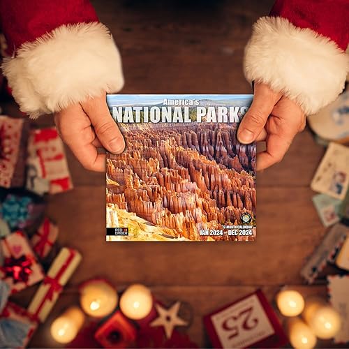 Miniatura 6 de Red Ember - Mini calendario de pared para espacios pequeños  Parques Nacionales de Estados Unidos 2024 colgante mensual por Red Ember  Solo 7 x 14