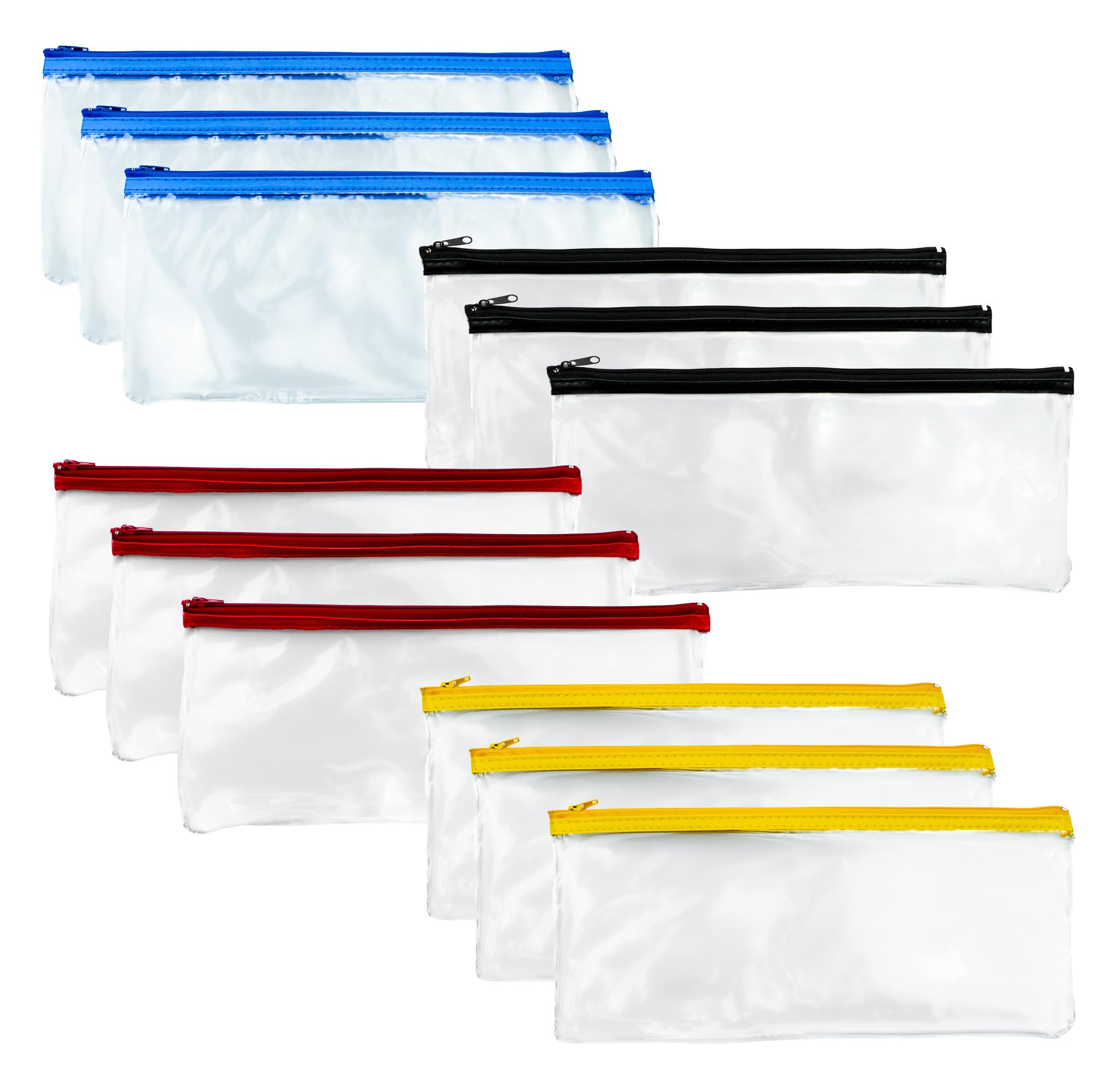 Durafile Clear Pencil case, Pack of 12