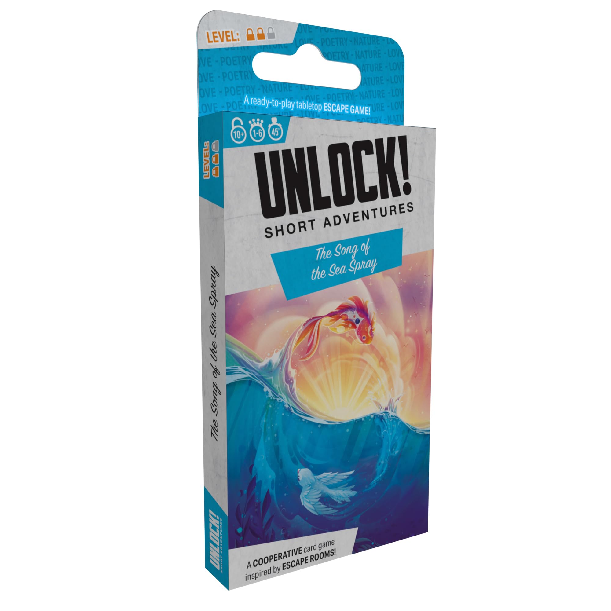Asmodee | Unlock! Short Adventures 11 - The Song of the Sea Spray | Escape Room Card Game | Ages 10+ | 1-6 Players | 45 Minutes Playing Time