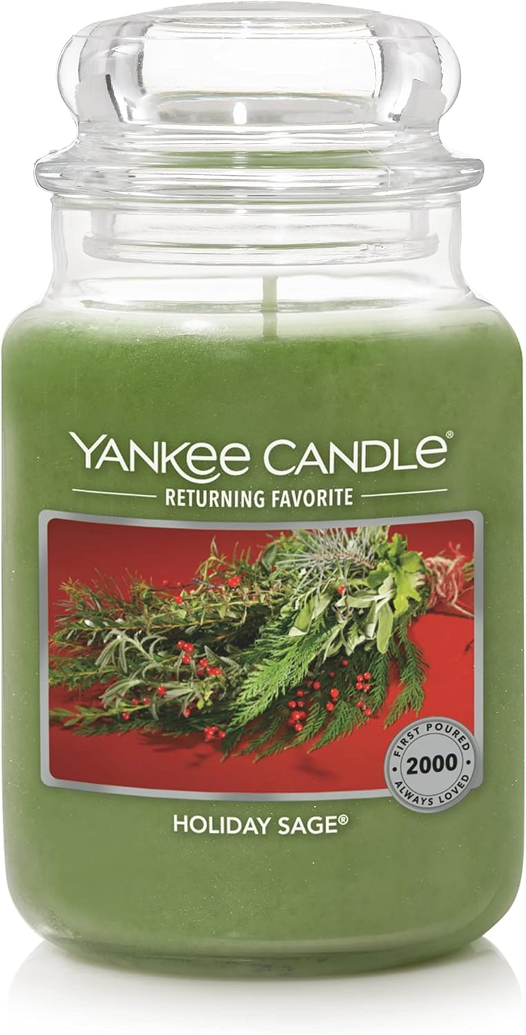 Yankee Candle Co. Holiday Sage Jar Candle (L)