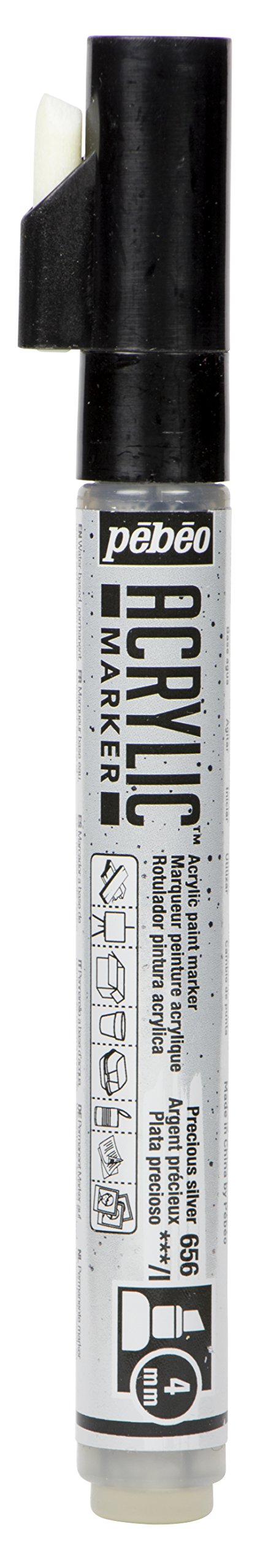 Pébéo Decomarker punta 4mm negro