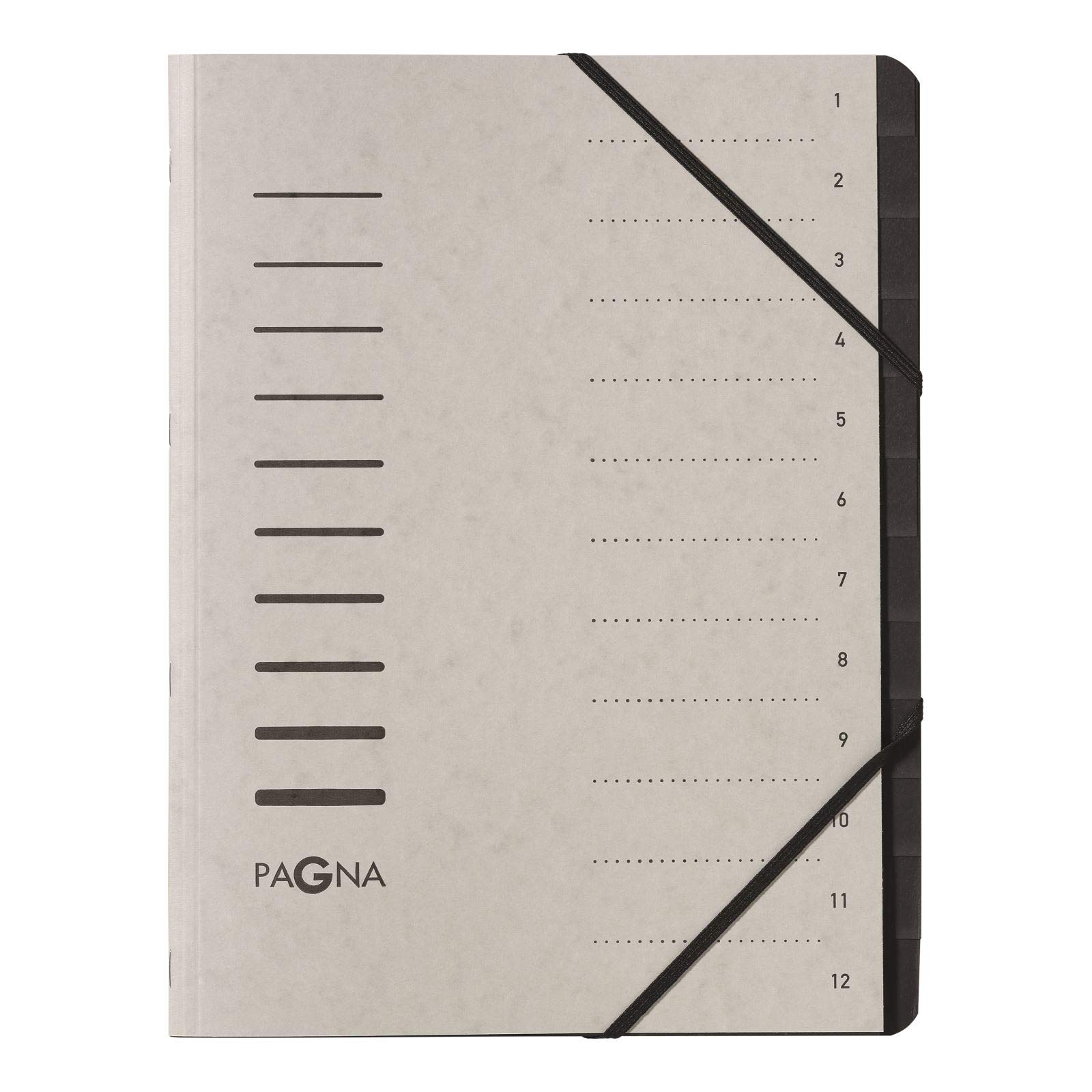 Pagna 4005921 A4 Pro 12 Part File - Light Grey (Pack of 5)