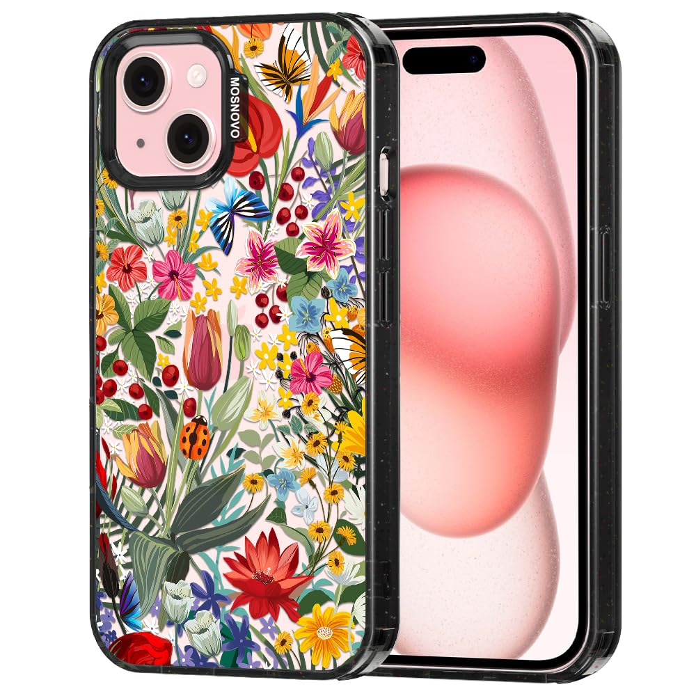 MOSNOVO Case for iPhone 15 10ft 4X Military-Grade Drop Protection Durable Shockproof Phone Case Cover Design for iPhone