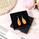 2pcs Natural Stone Earrings, Fishhoop Dangle Drop Earrings Drop Stone Pendant Ear Decoration Trendy Statement Jewelry for women
