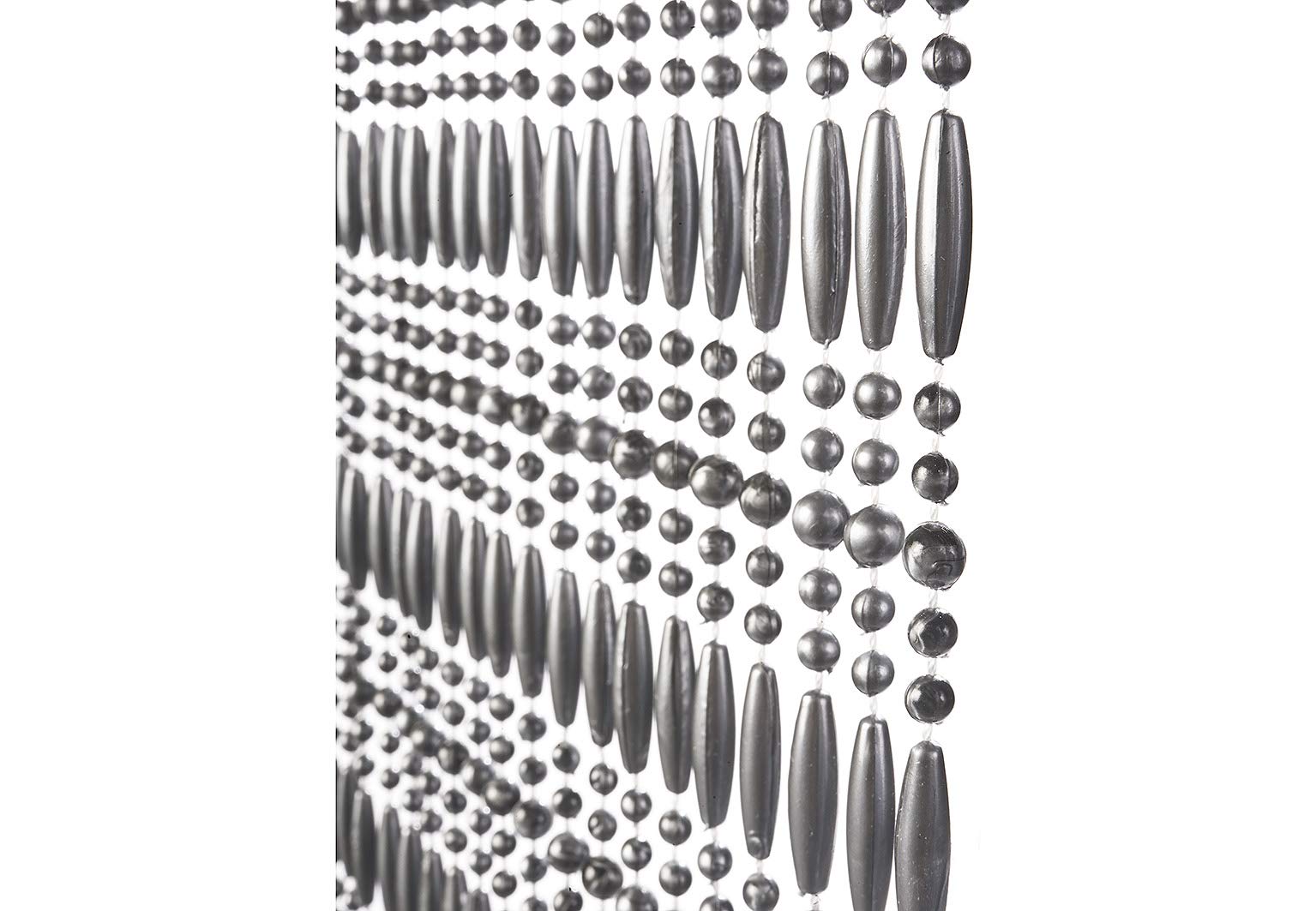 Kobolo Türvorhang Drops 72 Stränge 90x200 cm Grau