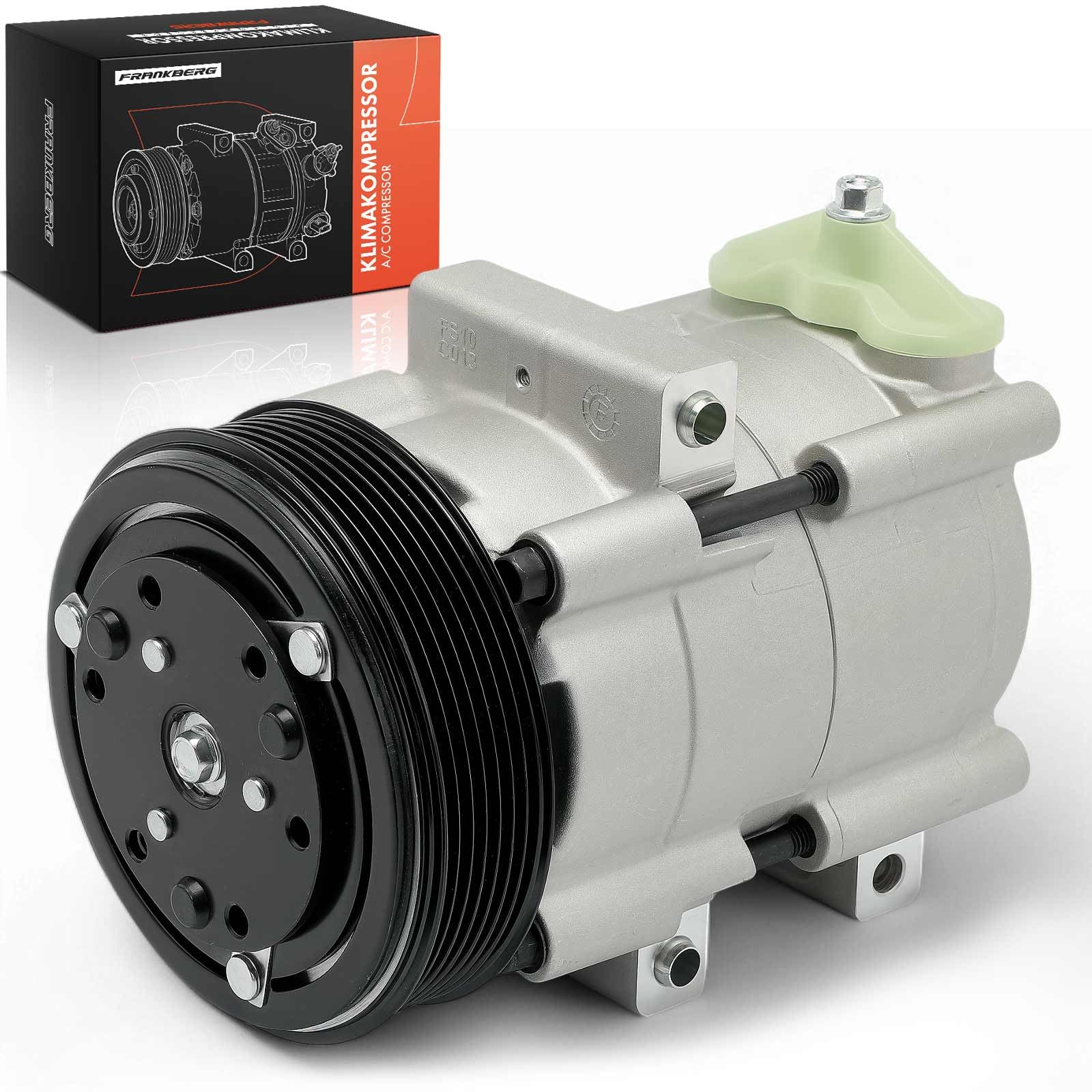 Frankberg A/C Compressor with Clutch Compatible with Mondeo II Sedan BFP Mondeo III Transit Combi FA Maverick Replace# YC1H19D629ABincl. pre-mixed oil