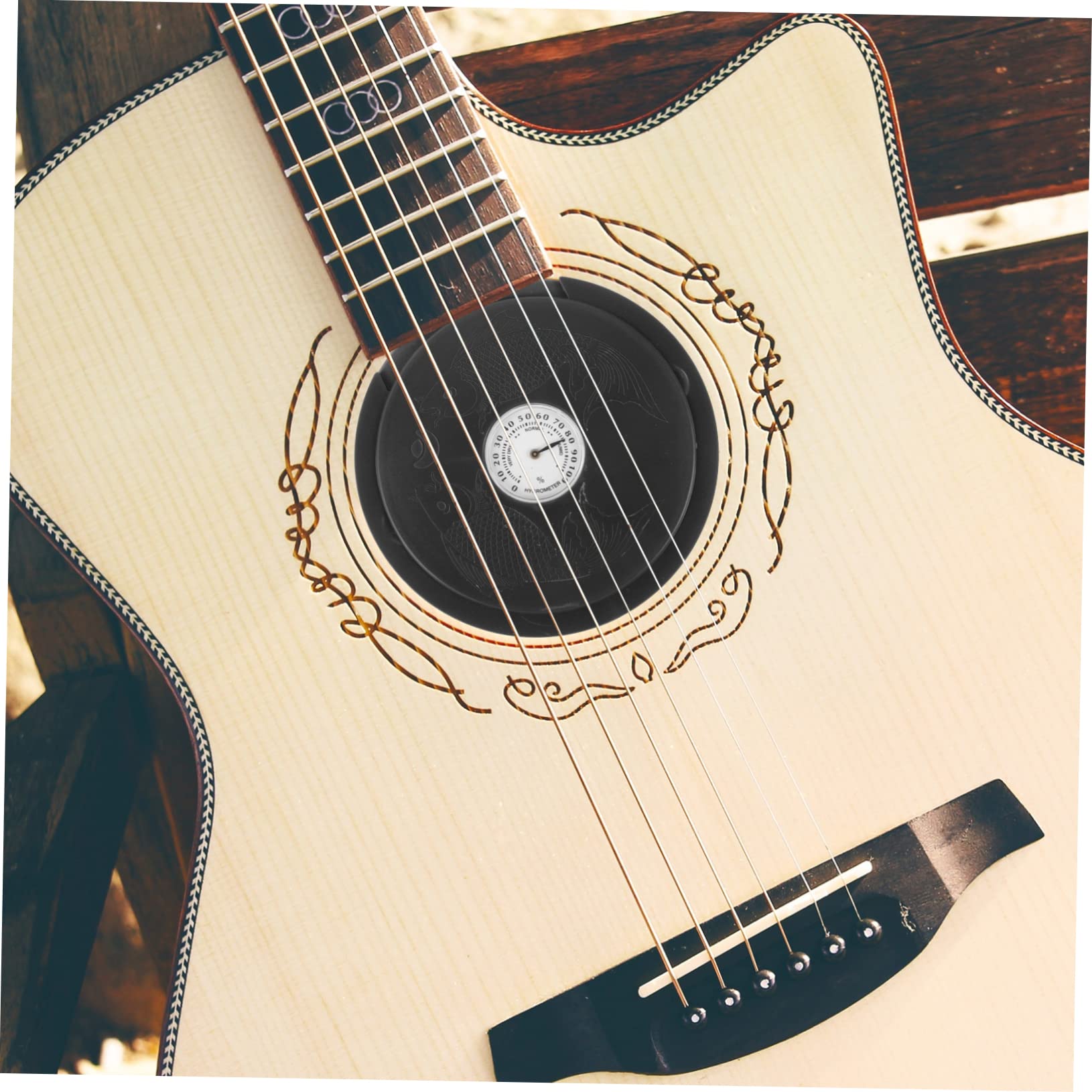 SUPVOX 5pezzi Umidificatore Per Chitarra Acustica Con Igrometro Accessorio Per Manutenzione Strumento Musicale Previene Rotture e Deformazioni Facilita La Della Chitarra