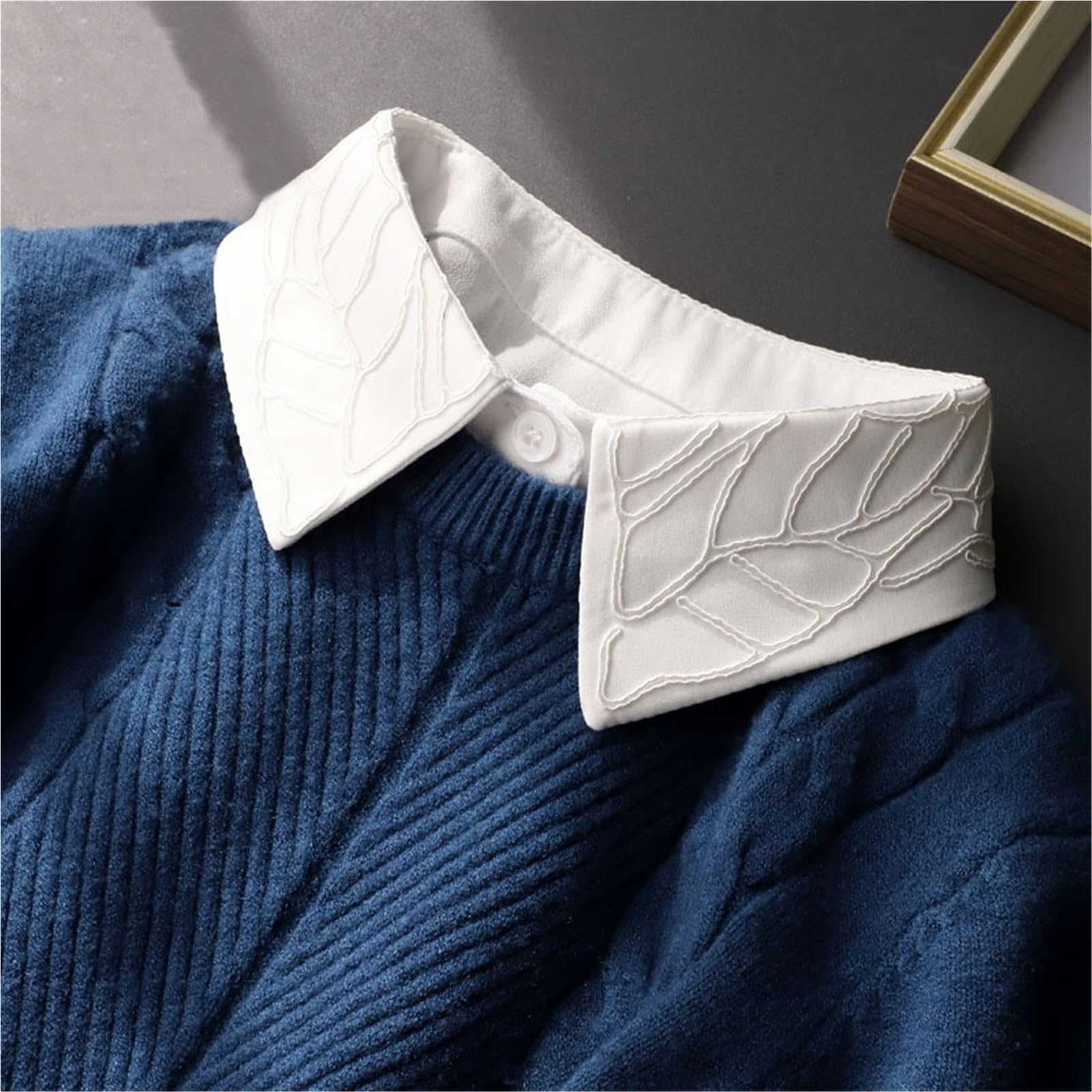 1 Pezzo Colletto Falso for Camicia da Donna colletti Staccabili Maglione Finto in Pizzo Accessorio di Abbigliamento per Maglioni