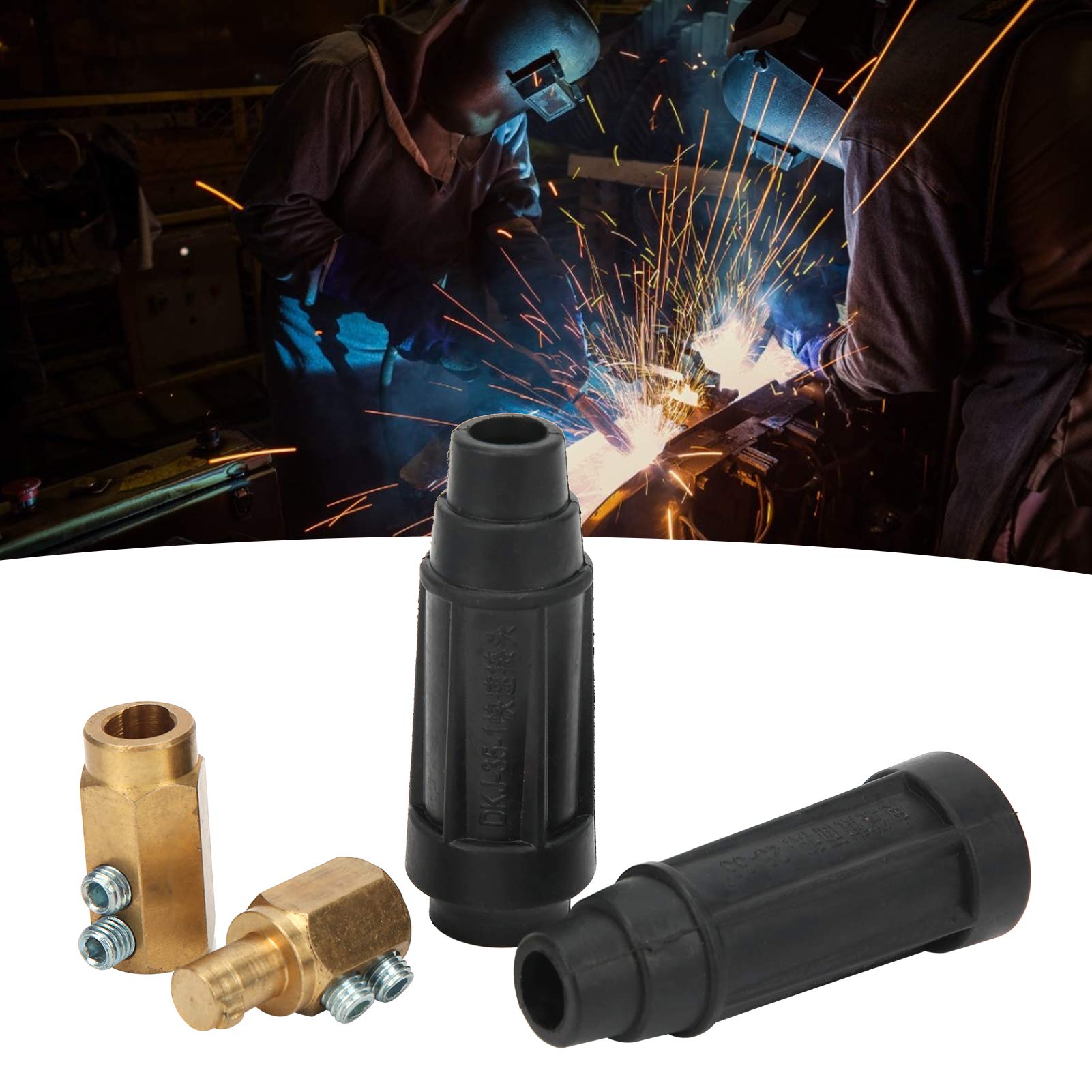 Anti Crack Quick Coupler Socket Male Plug for Welding Cable Connector Hardware Power Tools