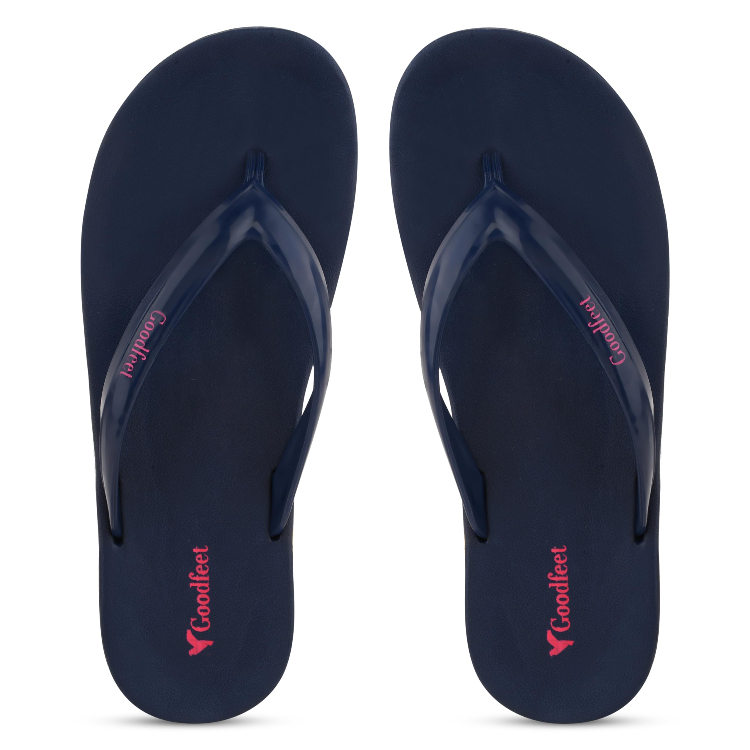 Goodfeet Womens Extra Soft Rubberised Eva Solid Flip-Flop, Ladies Slippers/Casual Wear/Daily Use/Comfortable (Size-6,Blue) (B0CKJ19N5V) Amazon Price History, Amazon Price Tracker