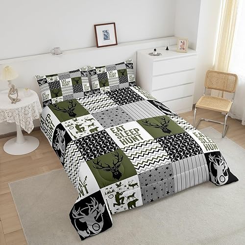 Miniatura 90 de Castle Fairy Juego de edredón con bandera estadounidense, tamaño King, ropa de cama de animales de pastor alemán para niñas y adolescentes, juego