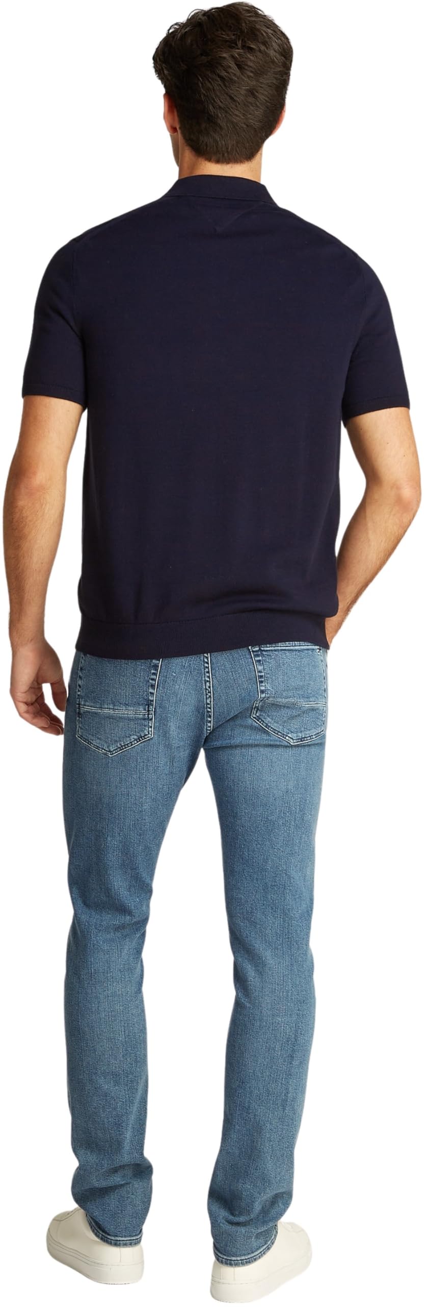 Tommy Hilfiger Męska koszulka polo z krótkim rękawem, Desert Sky, L