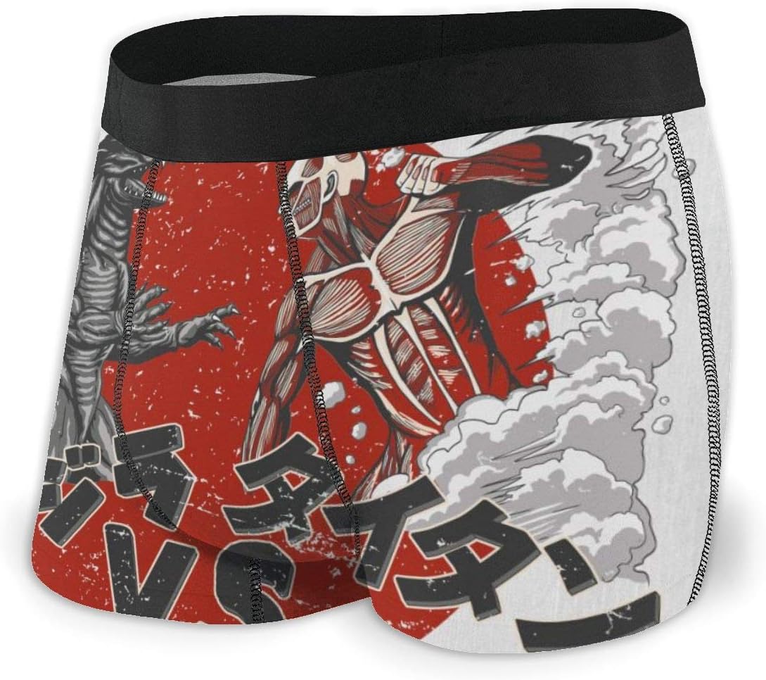 Attack On Titan Godzilla Boxer Briefs Underpants Print