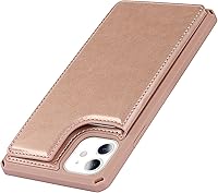Vista 162 de Cavor for iPhone 11 Wallet Case with Card Slots Holder,Premium PU Leather Kickstand Feature Case [Wrist Strap] Double Magnetic Clasp Shockproof Flip