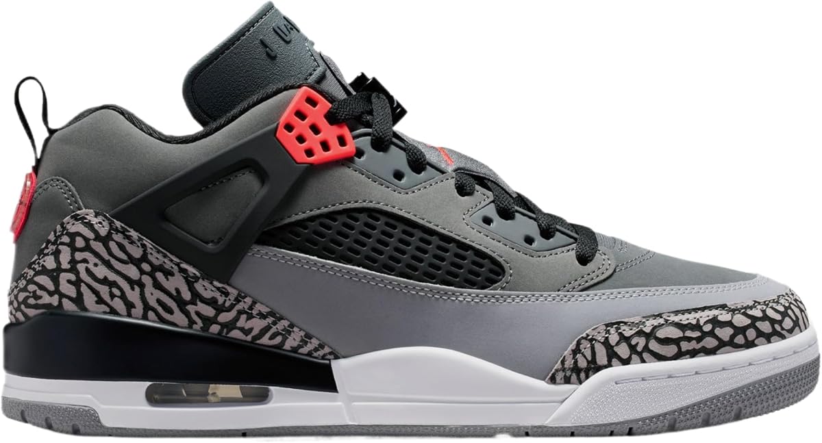 Zapatillas de baloncesto Nike Spizike Low infrarrojos para hombre (gris oscuro/infrarrojos/negro)