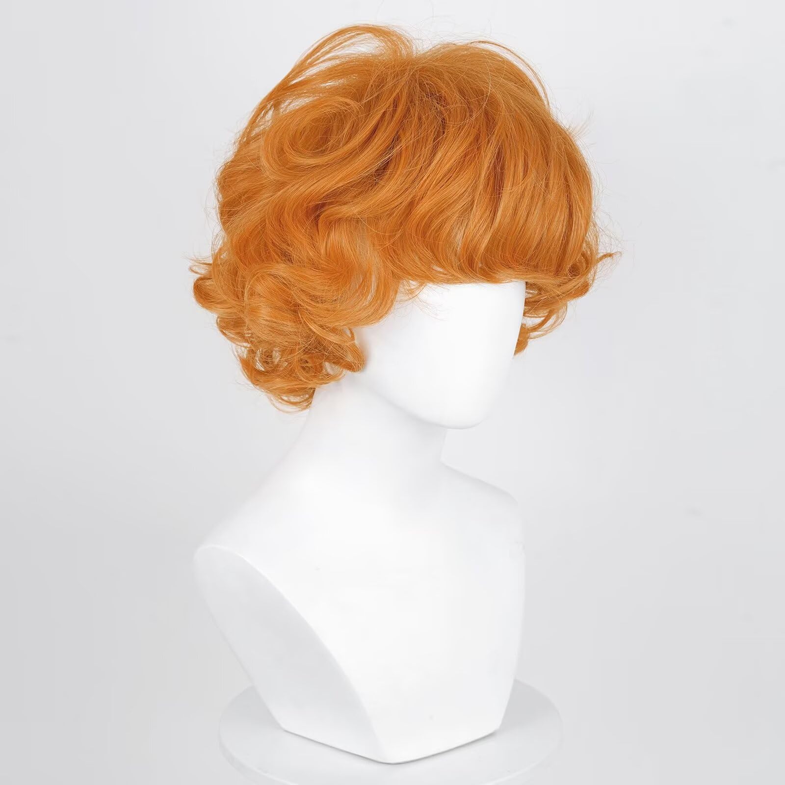 KiyaCos Cosplay Wig Crimson Long Dark Red Women Men Anime Show Party Halloween Synthetic Hair Wigs: Mixed-Orange