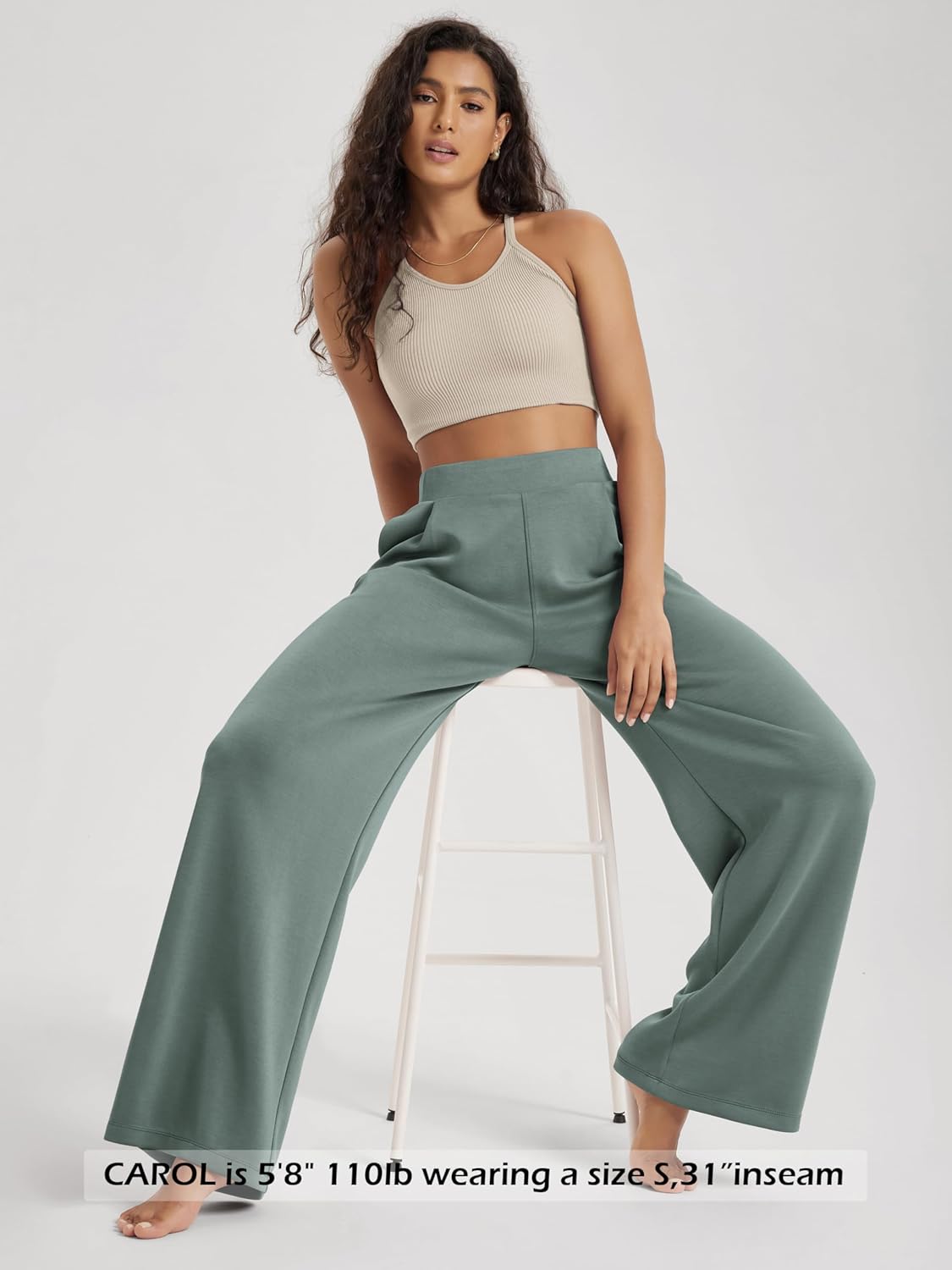 ODODOS Modal Soft Wide Leg Pants for Women High Waist Casual Relaxed Pants with Pockets-27/29"/ 31" Inseam - Image 4