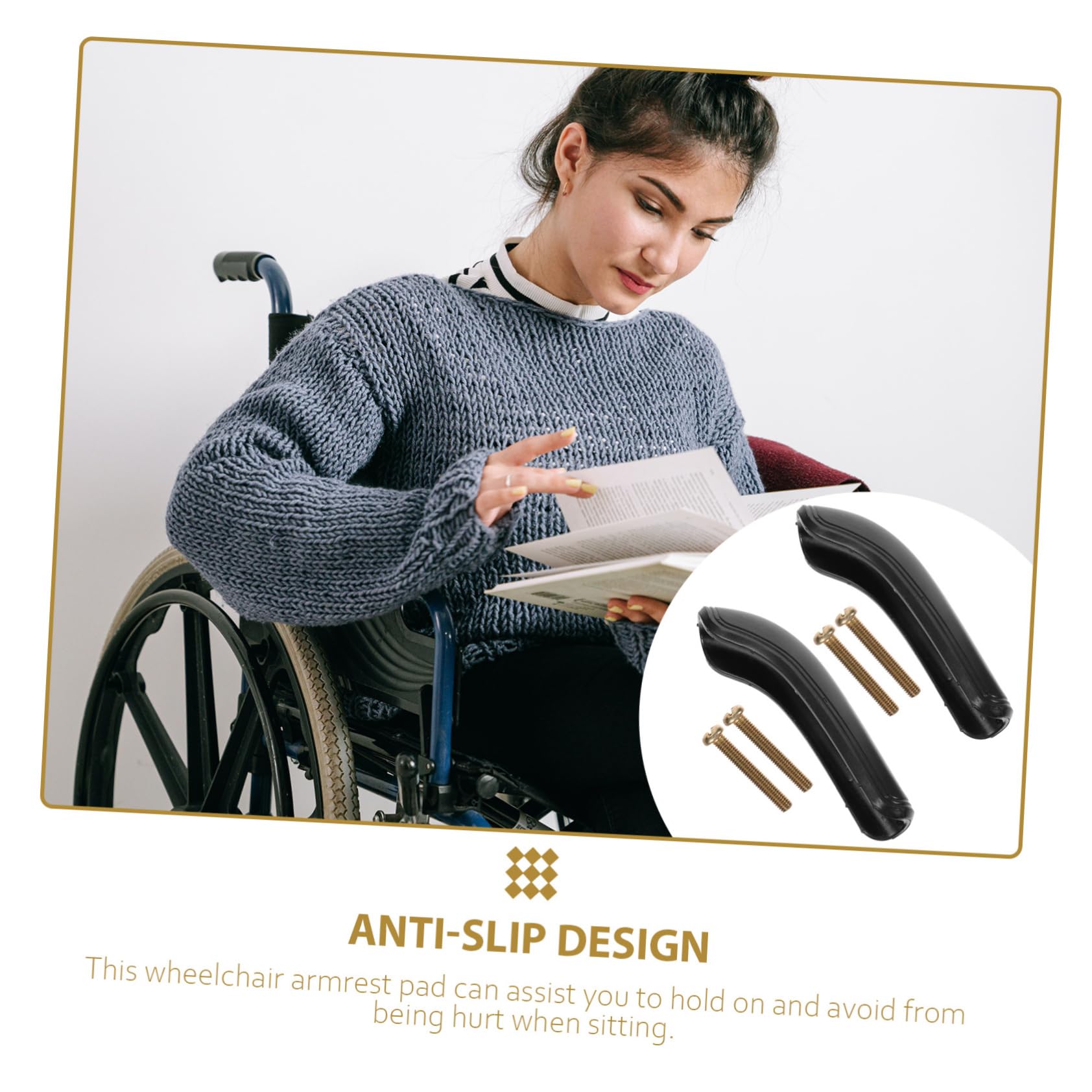 5 Series 5 Juegos De Accesorios Para Reposabrazos De Almohadillas De Soporte Cojín Para Accesorios Para Sillas De Ruedas Piezas De 2 piezas x 5