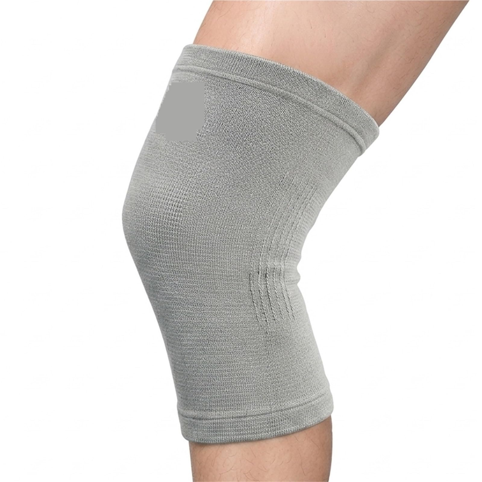 Generico Ginocchiera a Compressione in Carbone di bambù per Uomo e Donna, tutore Elastico Caldo e Spesso per alleviare Il Dolore da artrite, Supporto articolare per Corsa, Ciclismo e Sci (L) (L)