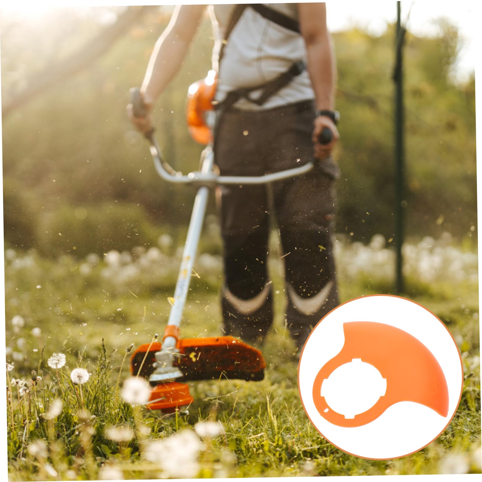 BESPORTBLE Safety Guard for Mower 12v/24v Grass Deflector for Riding Mower Sturdy Grass Shield Grass Catcher c