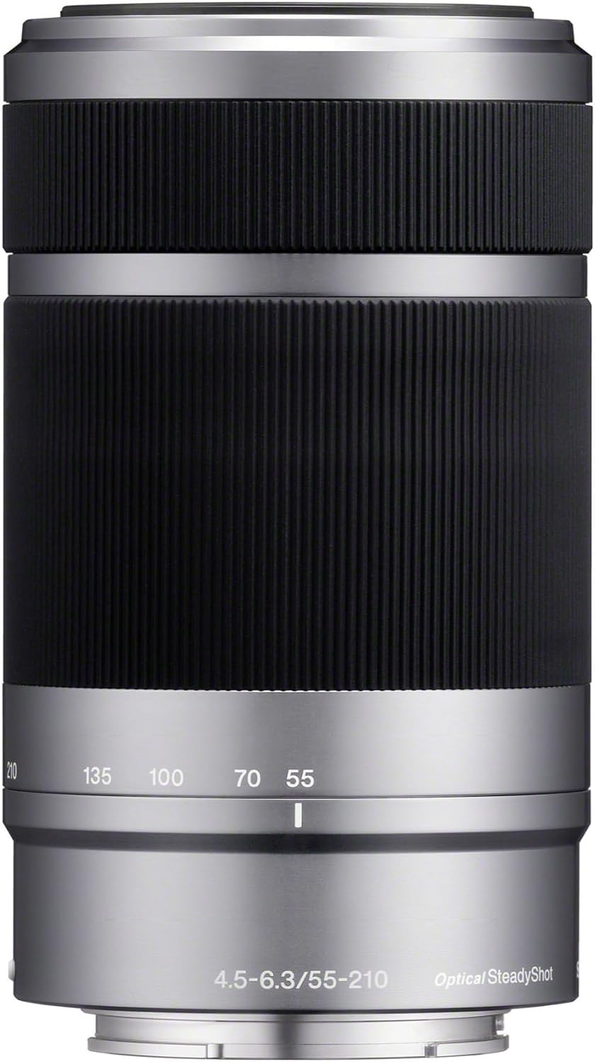 Sony E 55-210mm F4.5-6.3 OSS Lens for Sony E-Mount Cameras (Silver) - International Version