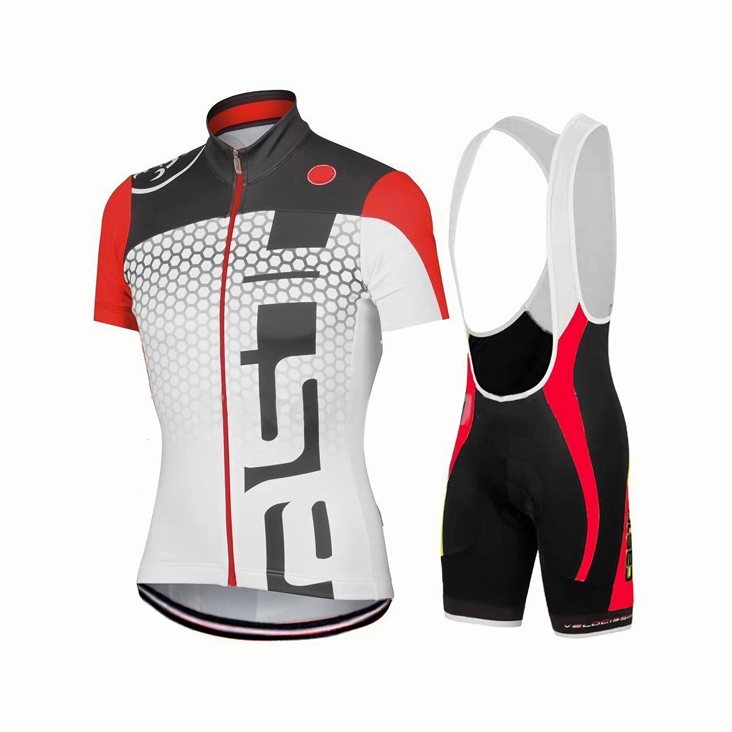Conjunto Ciclismo Hombre Maillot Culotte con Gel 4D para MTB Ruta Equipación Transpirable Ultra Cómoda