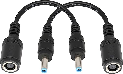 Tip - Cable adaptador de corriente para laptop, CC de 0.291 in x 0.197 in, hembra a 0.177 in x 0.118 in, conector de carga macho, cable convertidor