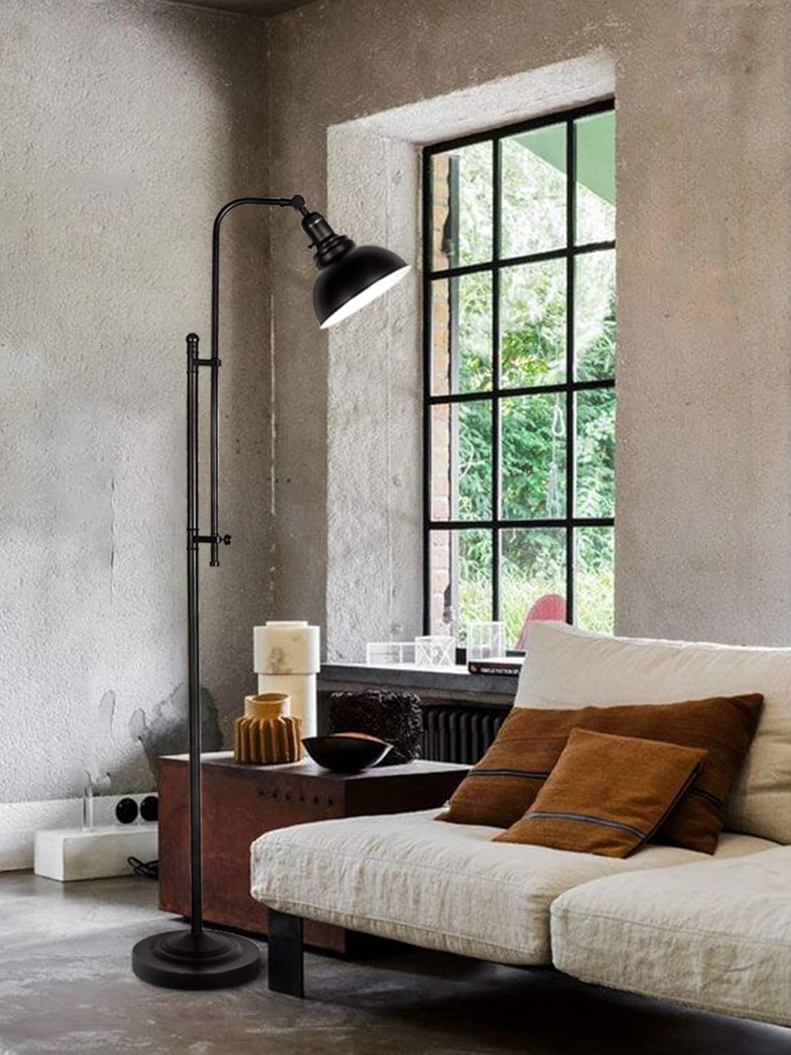 Flash Deals - 80% OFF Industrial Floor Lamp Metal Black Adjustable Lamp, Vintage Style Lamp with On/Off Switch, Standing Lamp with Metal Shade for Living Room Bedroom, Lamp for Study Room &Office, ETL Certificate. Black Friday - 40% OFF Industrial Floor Lamp Metal Black Adjustable Lamp, Vintage Style Lamp with On/Off Switch, Standing Lamp with Metal Shade for Living Room Bedroom, Lamp for Study Room &Office, ETL Certificate.