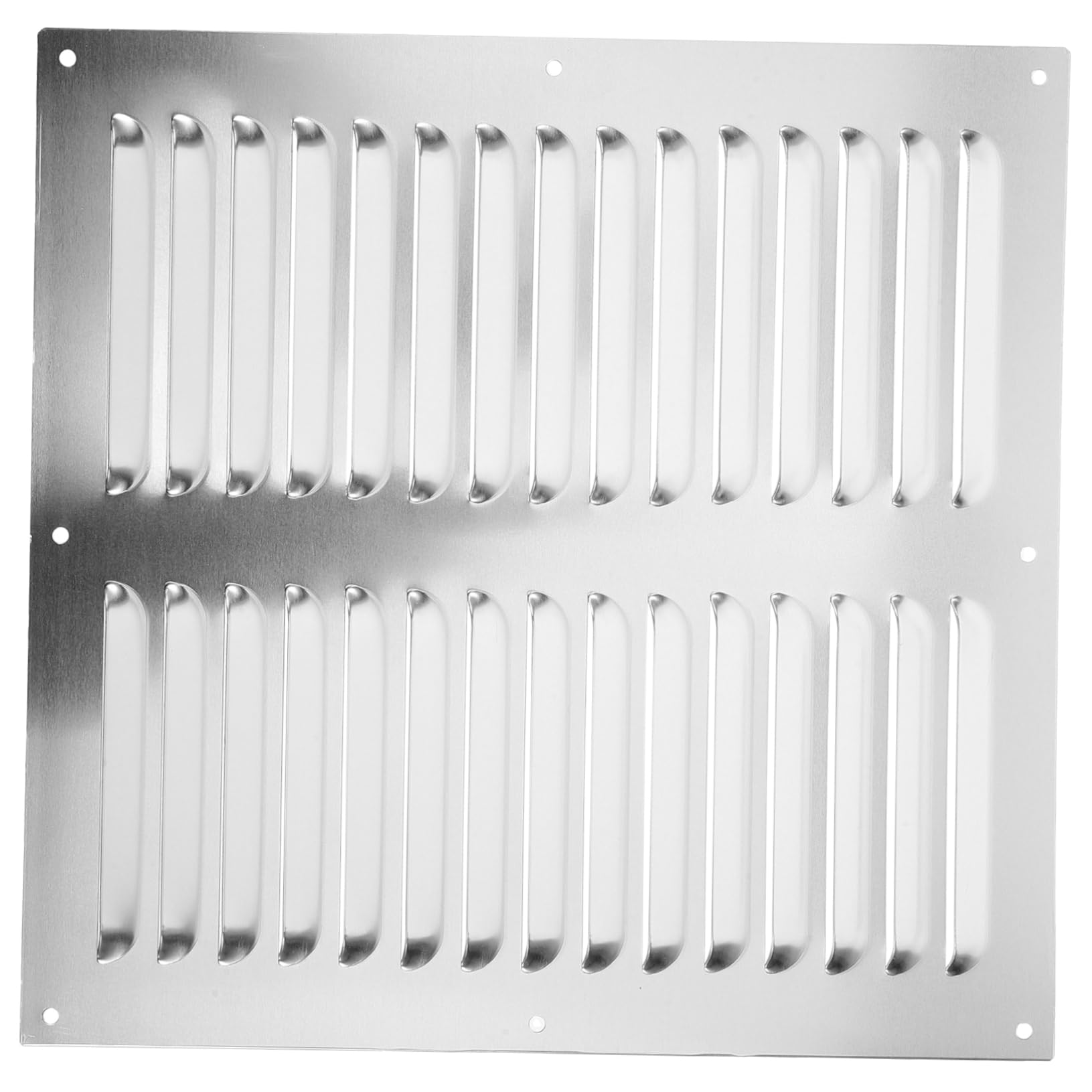 DOITOOL 2 Pièces bouches de climatisation déflecteur grille d aeration évent de garage Couvercle du ventilateur d'extraction de plafond gril de ventilation grille d'aération Silver