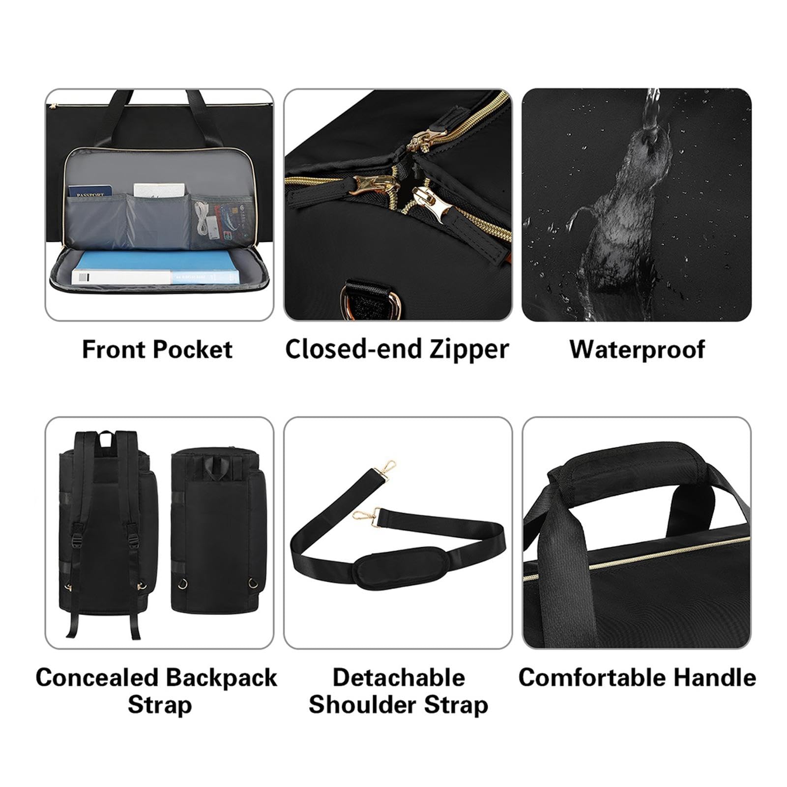 Housses de Costume de Voyage Housses de Vêtements pour Transport Sac de Costume Sacs de Voyage Sac de Sport Poches de Rangeme Sac de Protection pour Costume