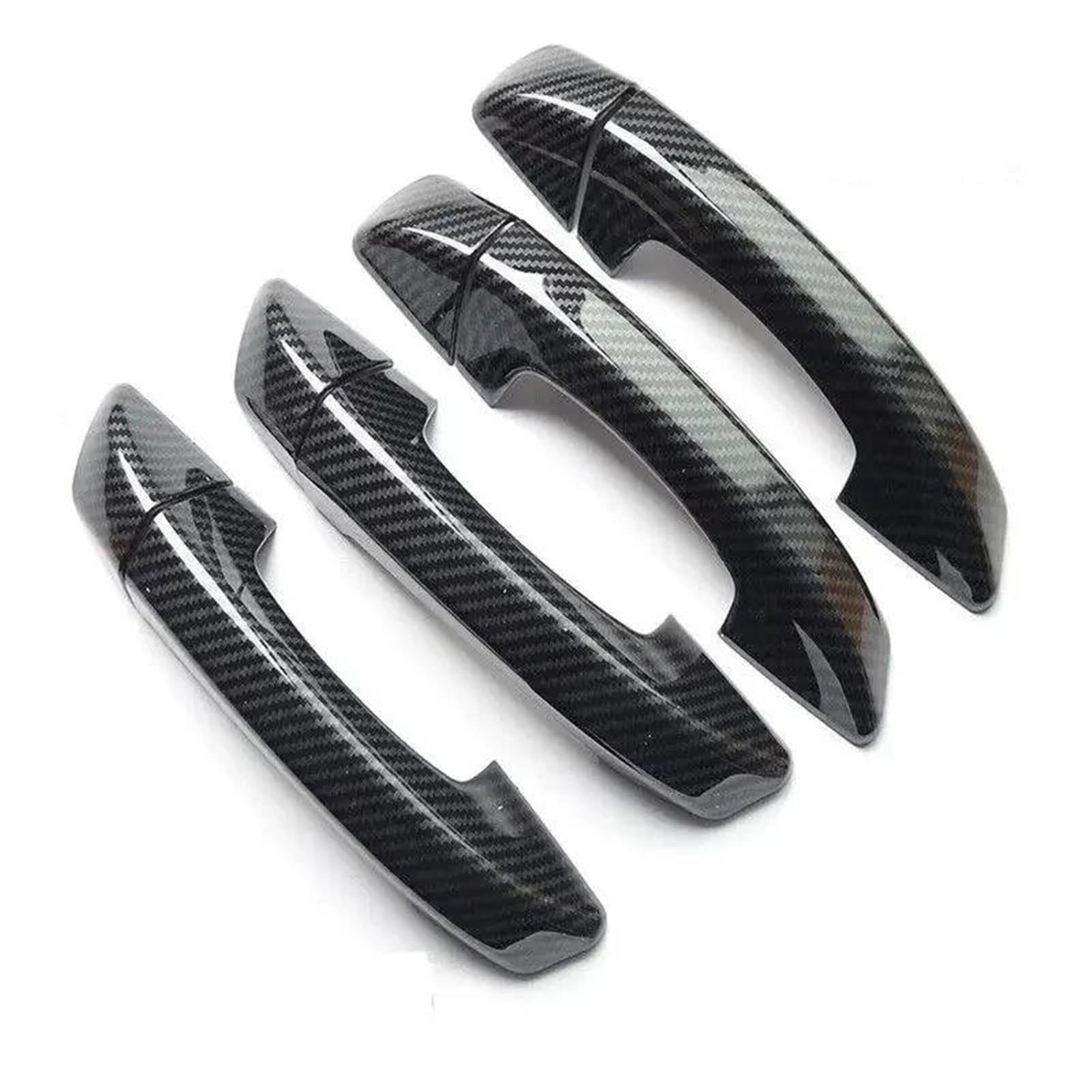 NOHEEU Car Door Handle Cover Exterior Trim Decorative Accessories for Golf 6 MK6 2009-2013(Black A)