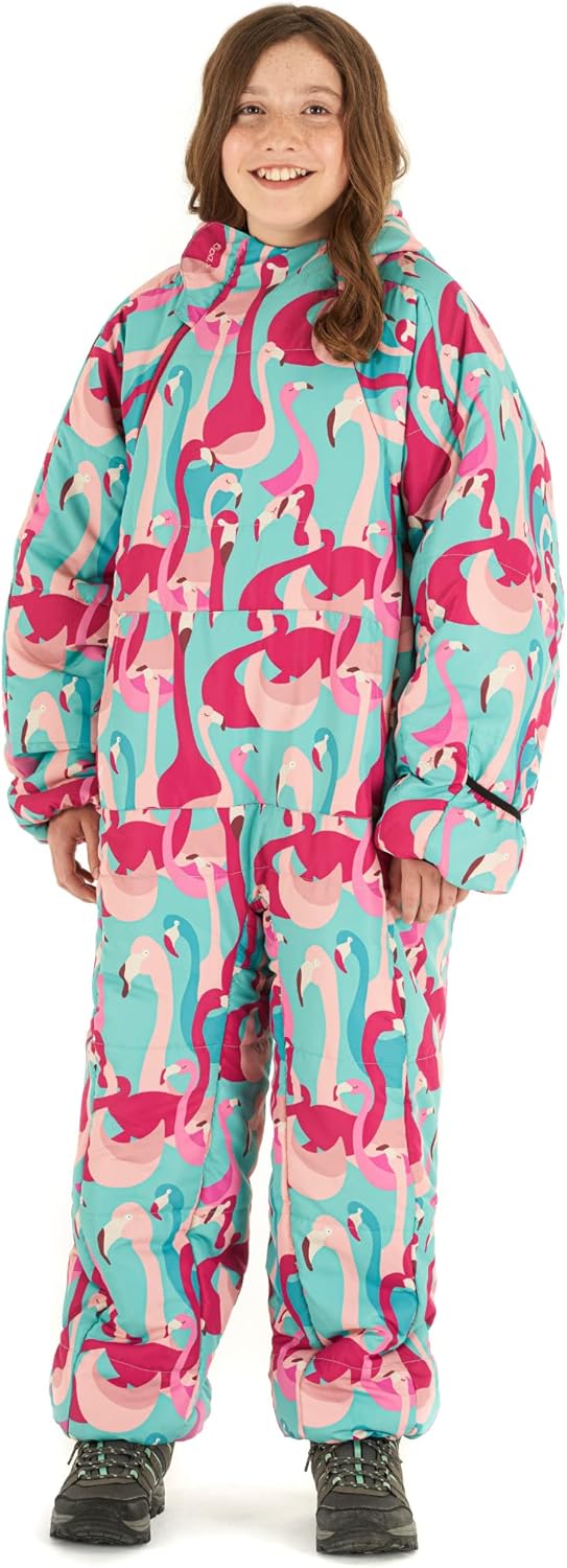 Selk'bag Kids Wearable Sleeping Bag I Outdoor and Indoor Sleeping Bag Suit for Boys and Girls, Camping, Hiking, RV Trips, Slumber Party, Travel, Lounging