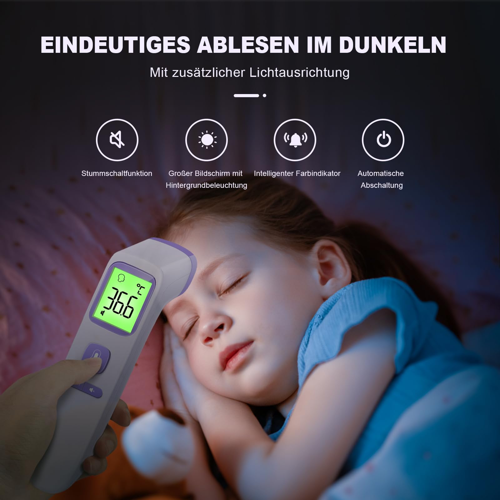 Thermomètre Frontal Sans Contact Avec Lectures Instantanées Précises