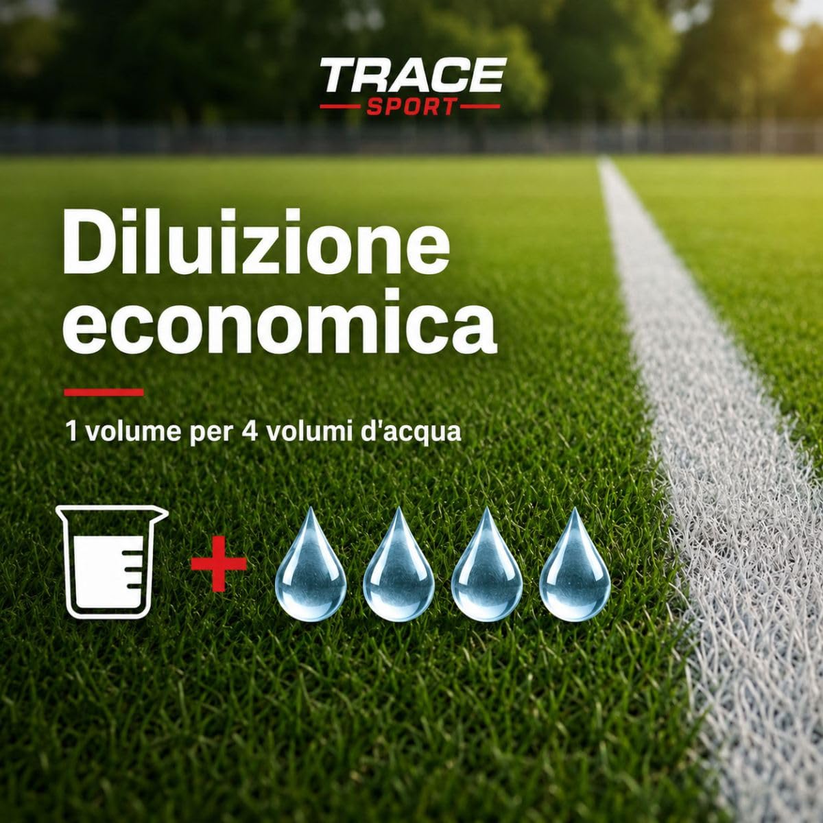 Pittura per campi da calcio - TRACE SPORT - 15 kg Bianco - ARCANE INDUSTRIES